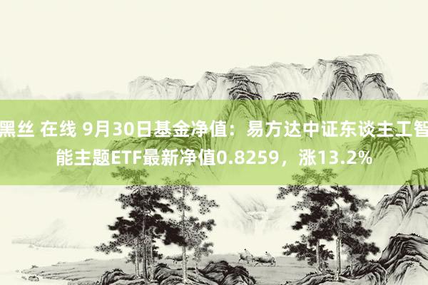 黑丝 在线 9月30日基金净值：易方达中证东谈主工智能主题ETF最新净值0.8259，涨13.2%