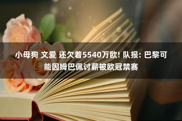 小母狗 文爱 还欠着5540万欧! 队报: 巴黎可能因姆巴佩讨薪被欧冠禁赛